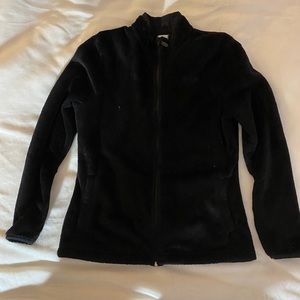 Fila black zip up fleece sherpa jacket - M